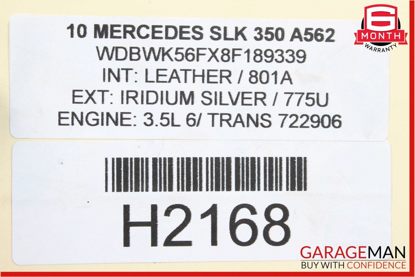 05-11 Mercedes R171 SLK350 Rear Right / Left Side Rearward Tie Rod Control Arm