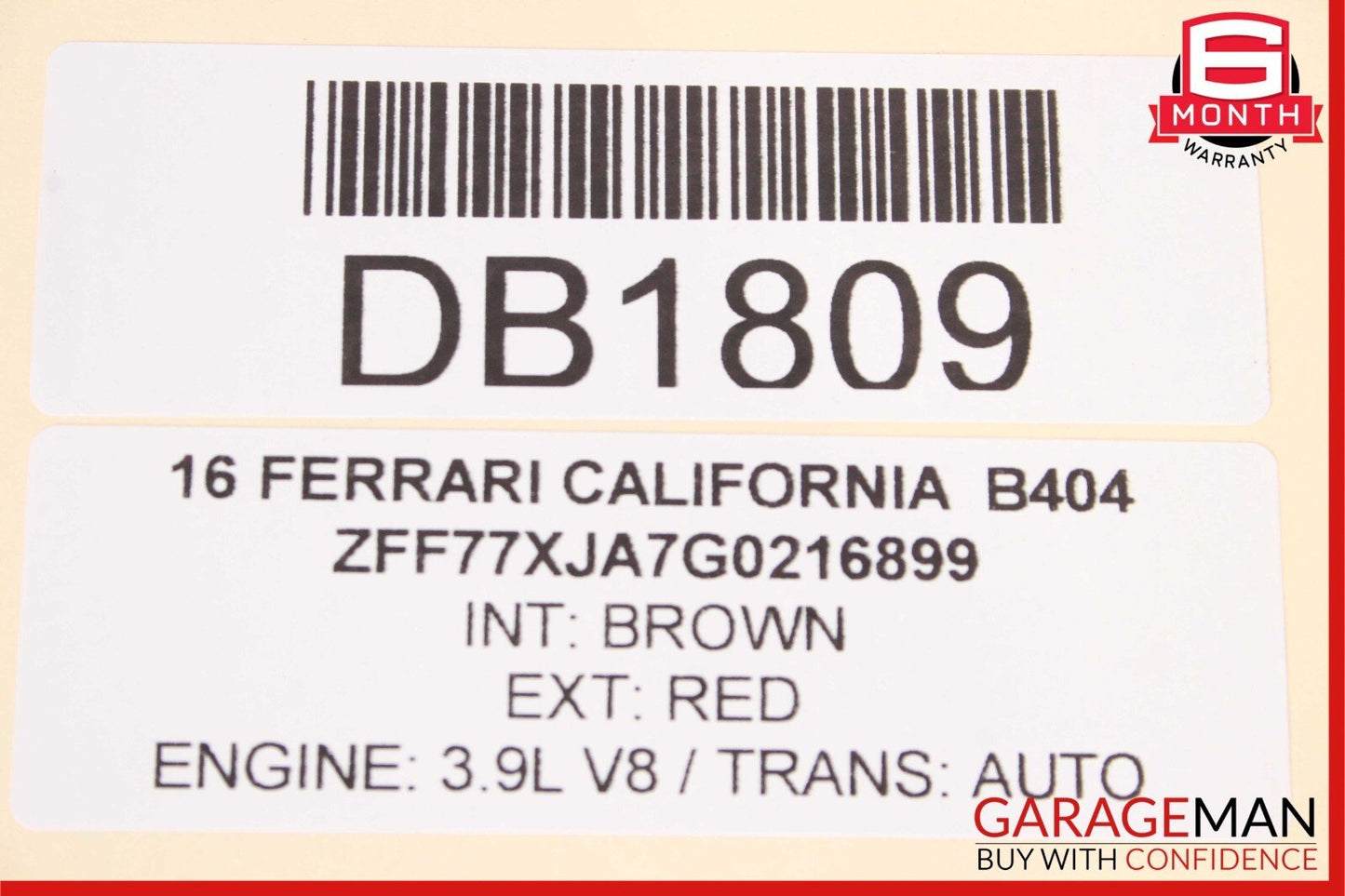 15-18 Ferrari California Trunk Main Carpet Liner Panel Cover Black OEM