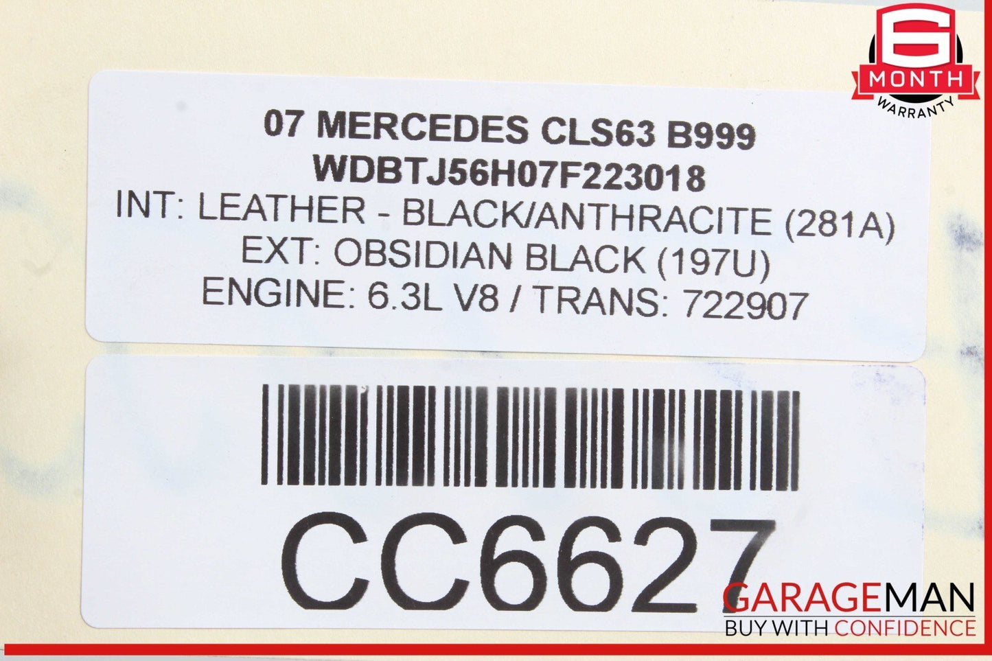 06-11 Mercedes W219 CLS63 AMG CLS550 Rear Right Spindle Knuckle Assembly Set OEM
