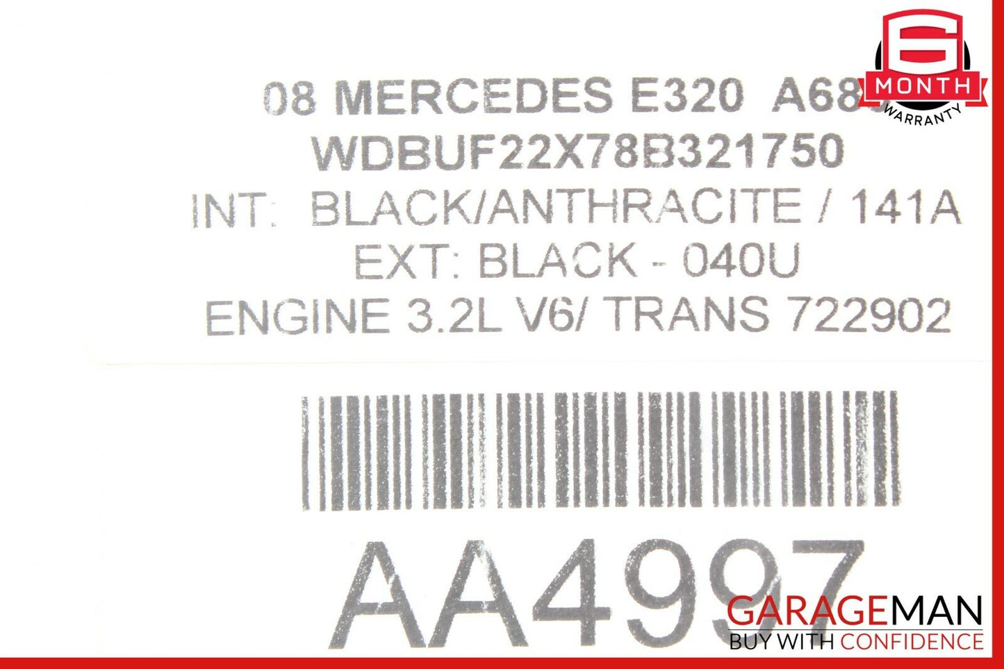 03-09 Mercedes W211 E320 E500 Rear Right Side Door Lock Latch Actuator OEM