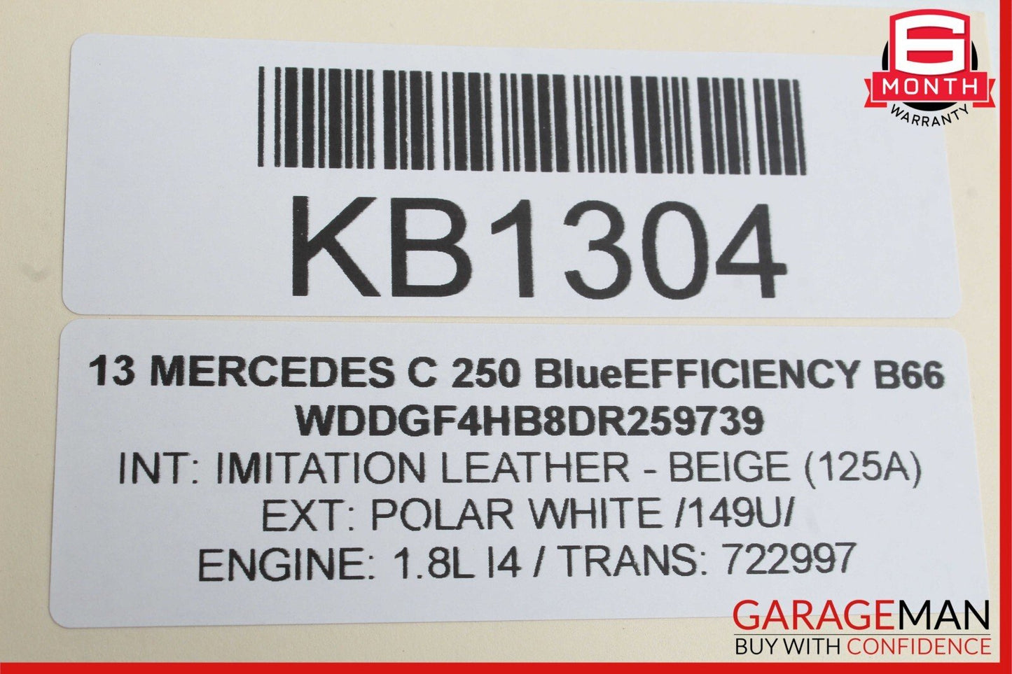 08-18 Mercedes W204 C250 C300 Rear Left Side Door Control Module Unit OEM