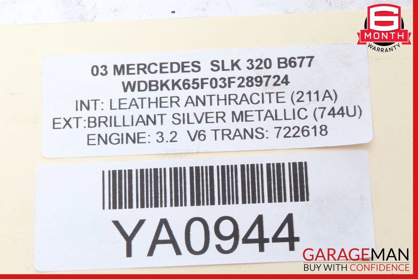 97-04 Mercedes R170 SLK320 Rear Right & Left Side Shock Absorber Strut Set OEM