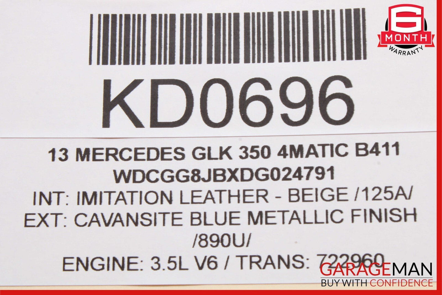 08-18 Mercedes GLK350 C250 SLK250 Front Right Side Door Control Module Unit