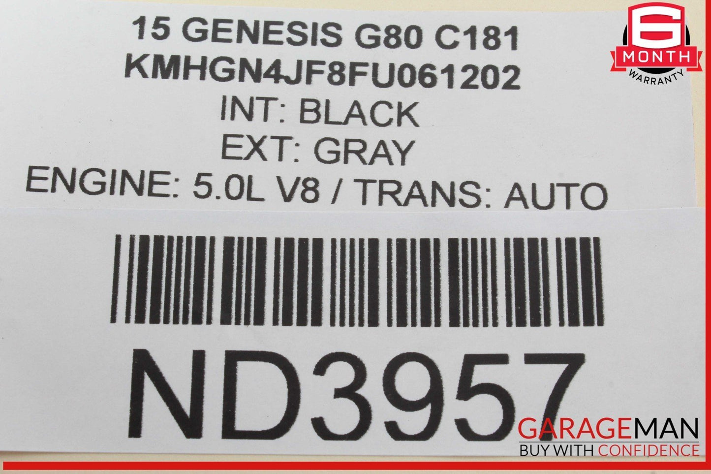 15-20 Hyundai Genesis G80 Front Right Passenger Side Air Intake Cleaner Filter