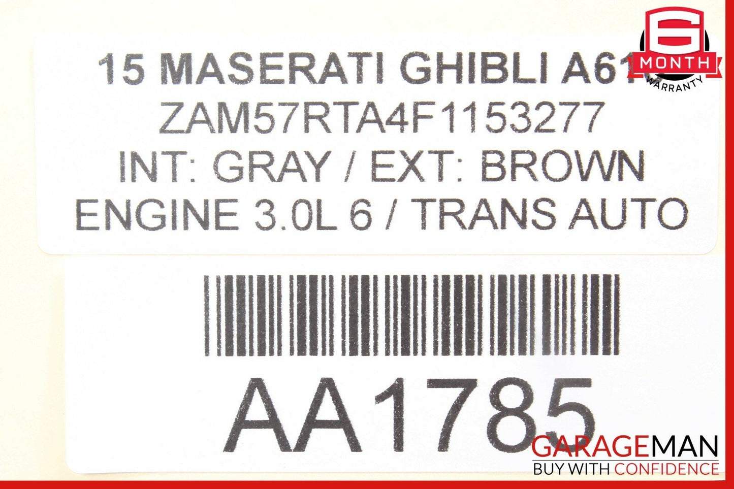 14-17 Maserati Ghibli Dash Dashboard Instrument Panel Analog Clock Assembly