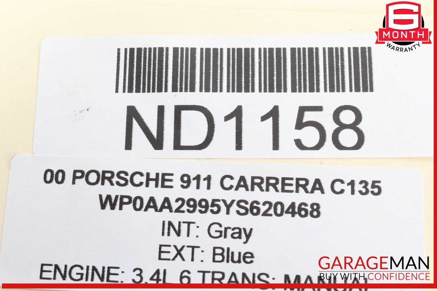 97-05 Porsche 911 996 Carrera Boxster Rear Left or Right Lower Control Arm Track