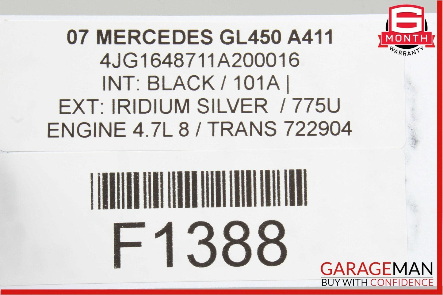 07-12 Mercedes X164 GL450 ML450 7G Automatic Auto Trans Transmission 722904 OEM