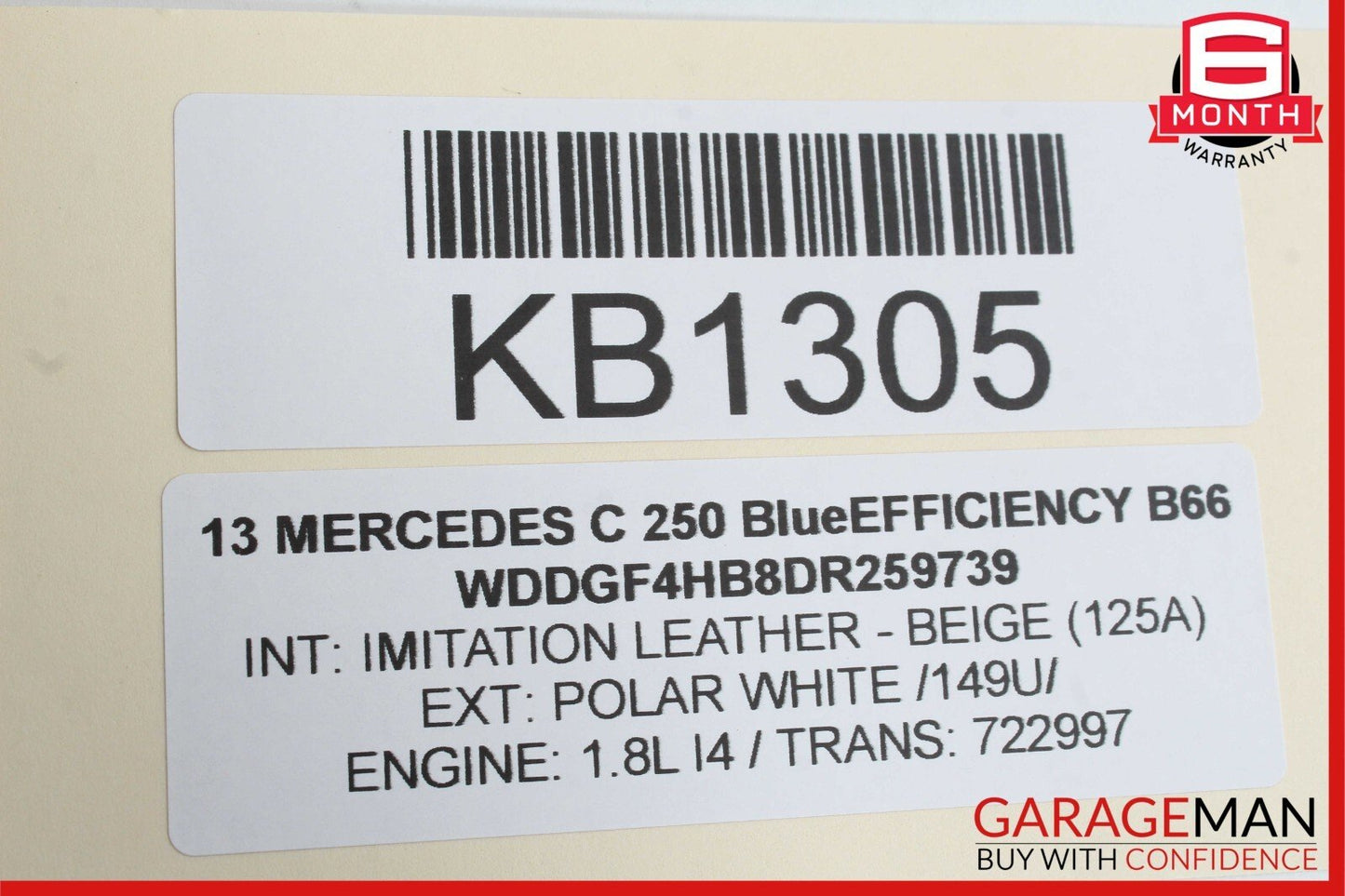 08-18 Mercedes W04 C250 C300 Rear Right Side Door Control Module Unit OEM