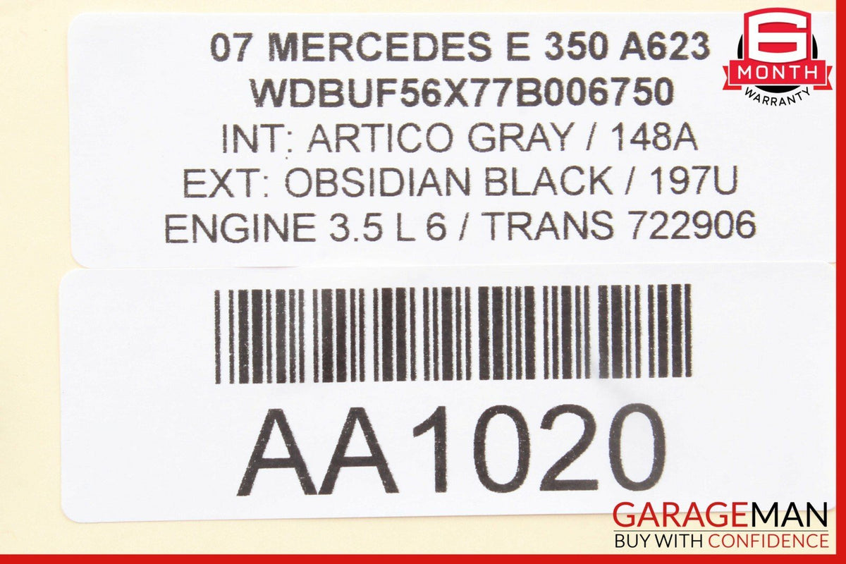 03-09 Mercedes W211 E350 E55 AMG Rear Right Side Exterior Door Handle Flintgray