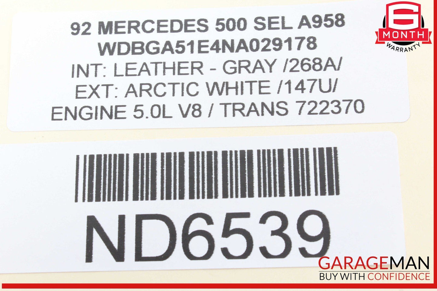 92-95 Mercede W140 500SEL Front Right Seatbelt Seat Belt Retractor Grey OEM