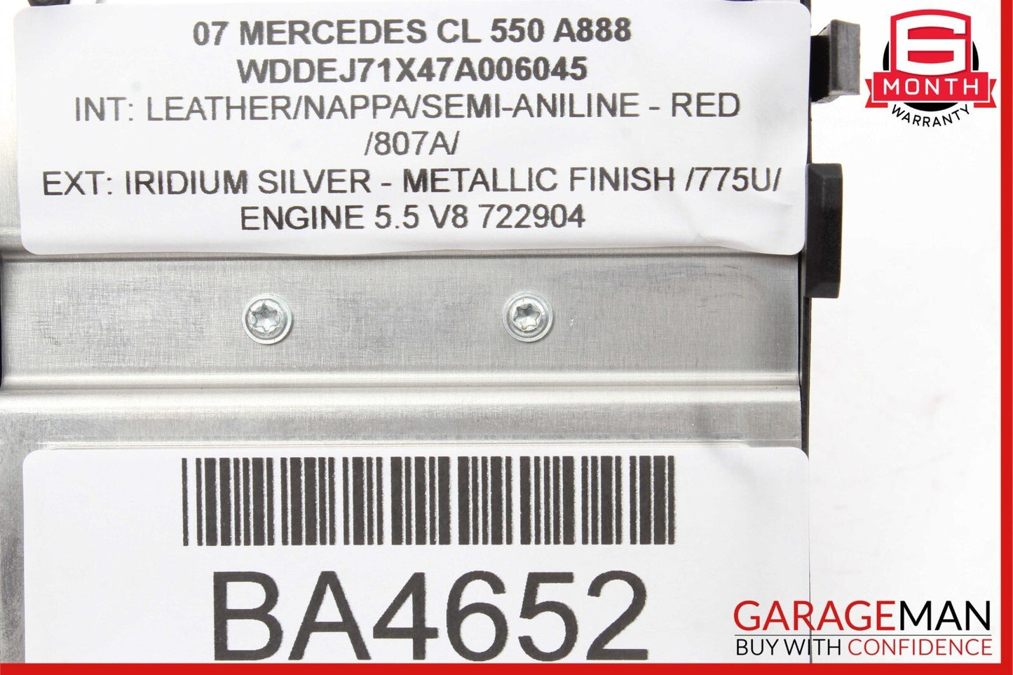 07-10 Mercede W216 CL550 CL65 AMG Central Gateway Control Module 2215408845 OEM
