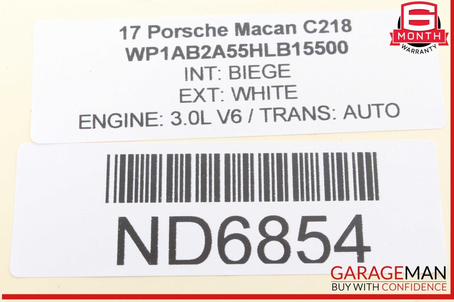 15-18 Porsche Macan 95B Gateway Control Module Unit 95B907530J OEM