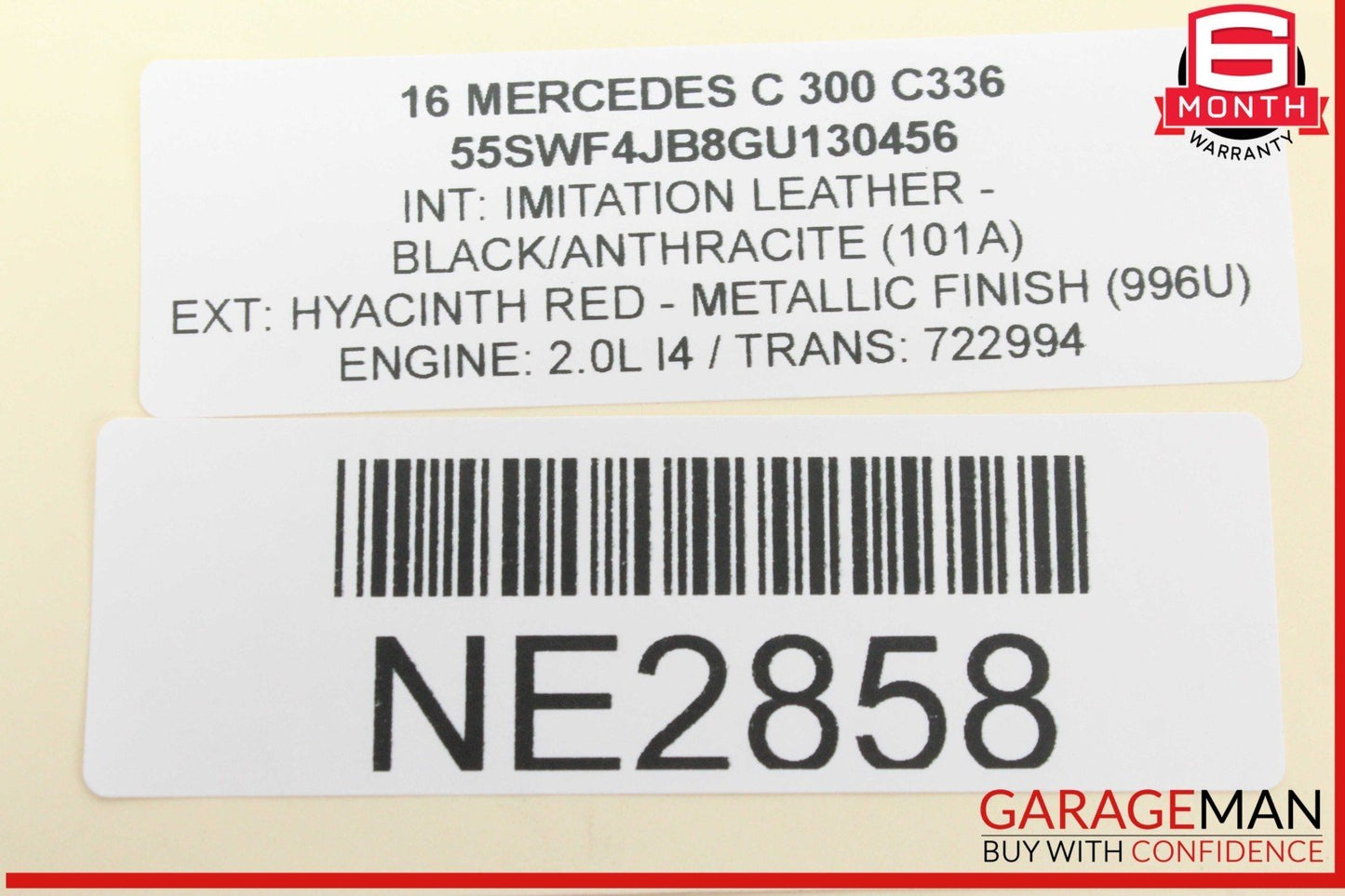 15-20 Mercedes W205 C300 GLC43 AMG Left Side Dash Air A/C Vent 2058301154 OEM