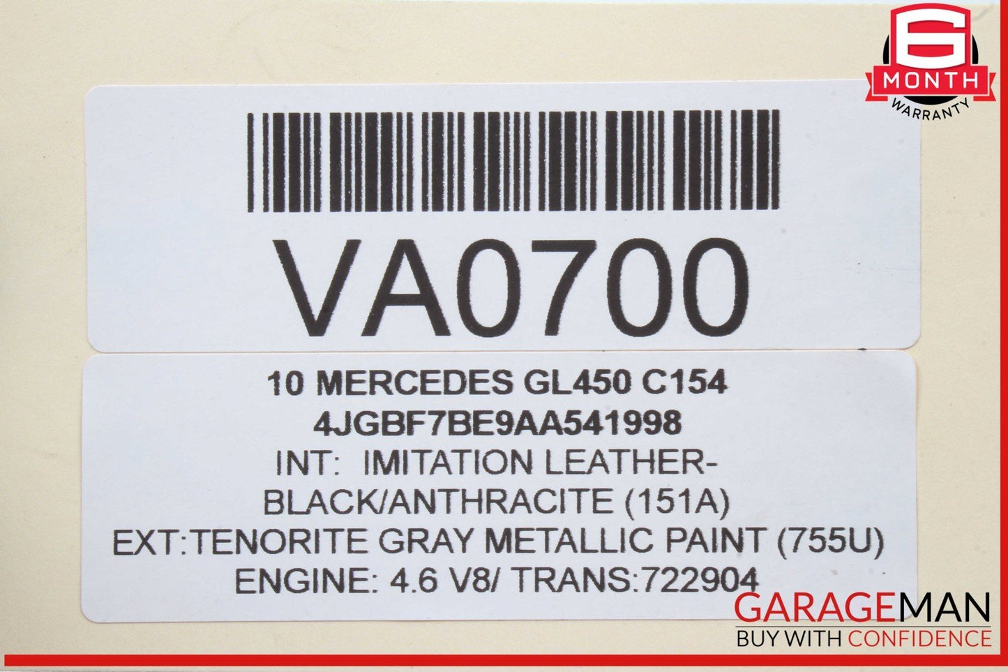 06-13 Mercedes X164 GL450 ML350 Rear Left or Right Upper Control Arm OEM