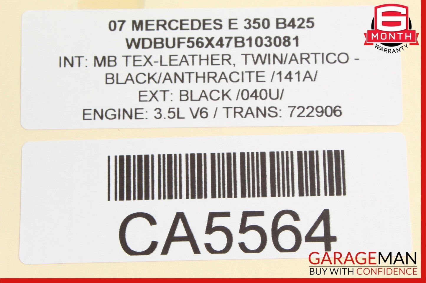 07-11 Mercedes W211 E350 E550 Rear Left & Right Brake Caliper Calipers Set OEM