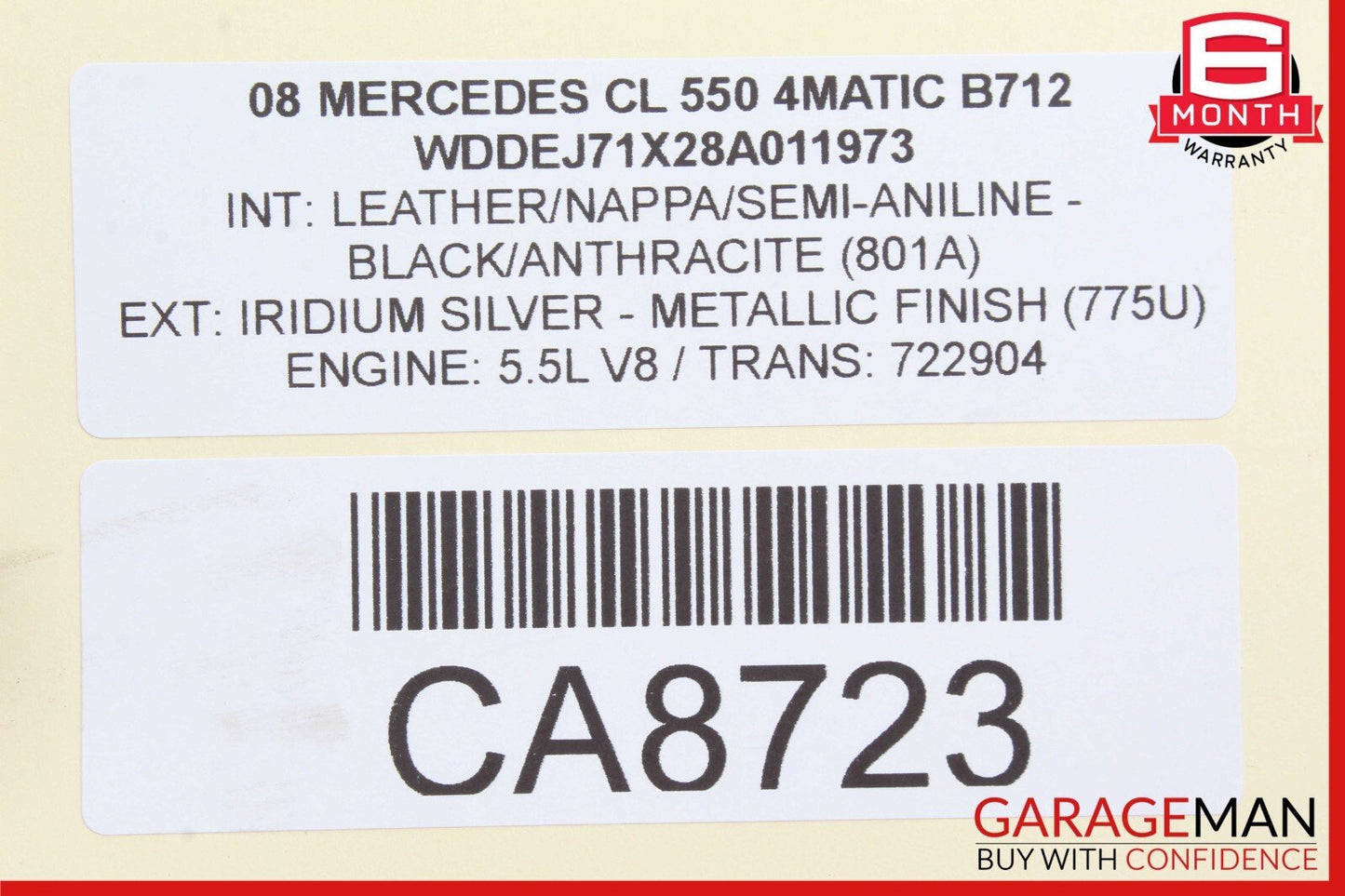 07-14 Mercedes W216 CL550 S65 AMG S400 Front Left Lower Control Arm OEM