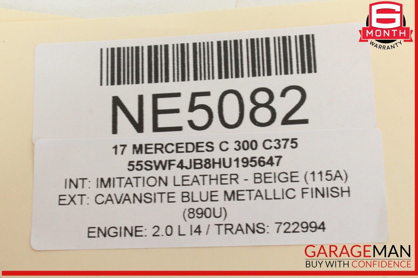 15-20 Mercedes W205 C300 Front Center Dash Dashboard AC A/C Air Vent Grille OEM