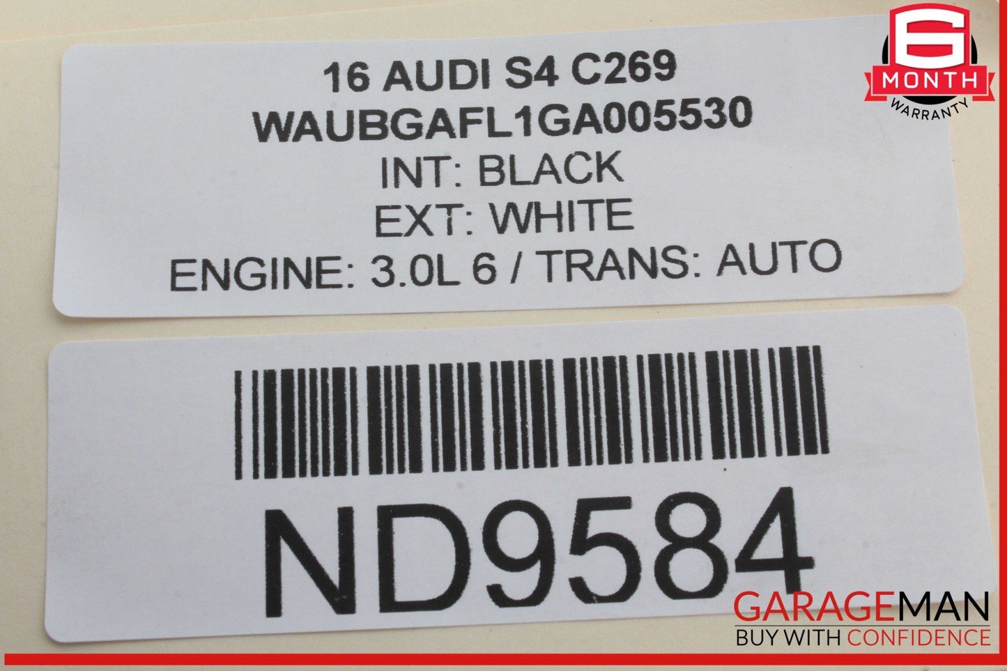 09-16 Audi S4 A4 Front Left Driver Side Window Regulator Motor 8K0959801A OEM