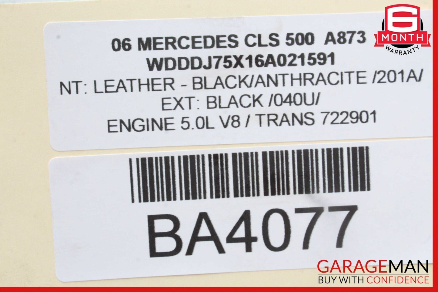 06-11 Mercedes W219 CLS500 CLS550 Rear Right Door Window Regulator Motor Unit