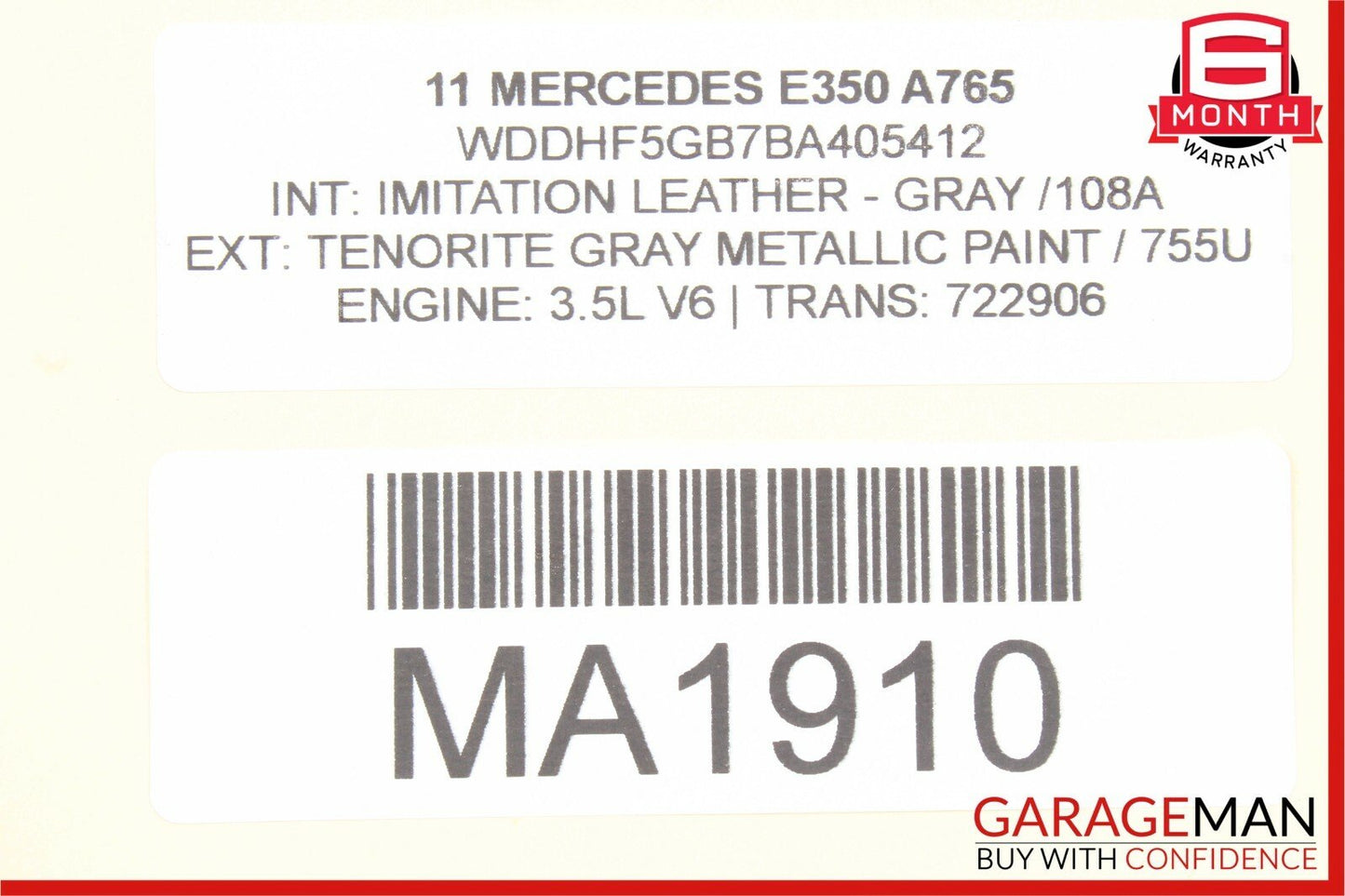 08-18 Mercedes W212 E350 C250 Seat Control Module Front Left OEM