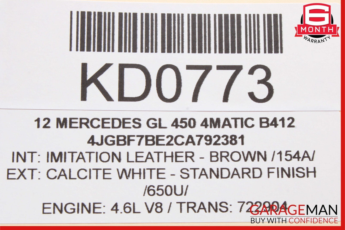 07-16 Mercedes X164 GL450 GL320 3rd Third Row Seat Motor 1648202342 OEM