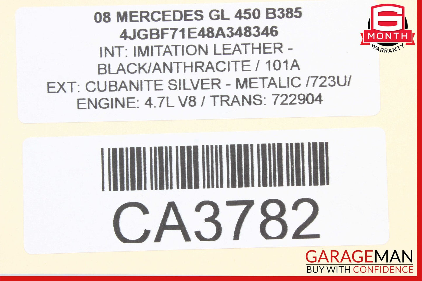 06-10 Mercedes X164 GL450 ML350 Headrest Screen Monitor Display OEM