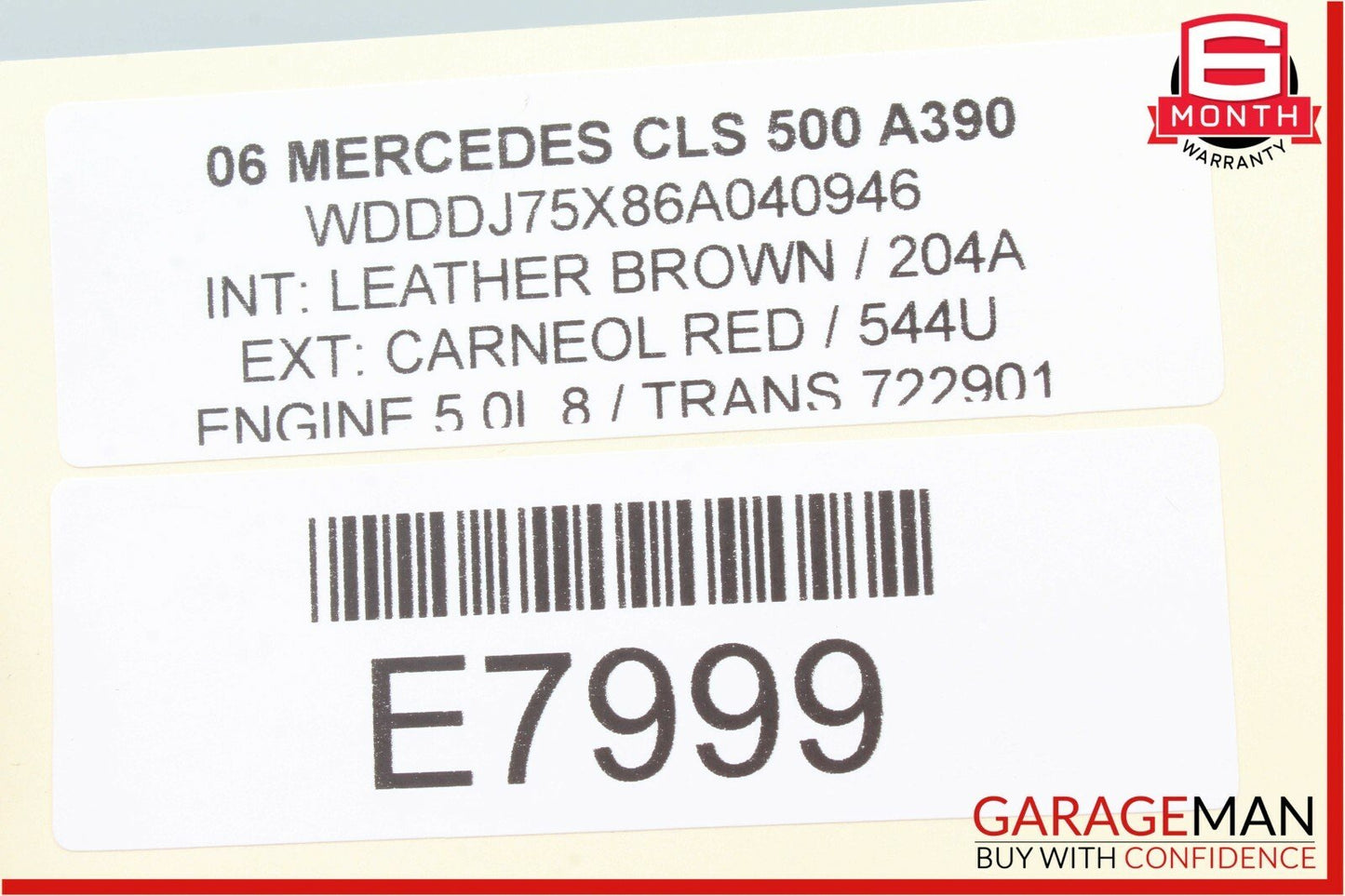06-11 Mercedes W219 CLS500 CLS550 Rear Left Driver Door Lock Latch Actuator OEM