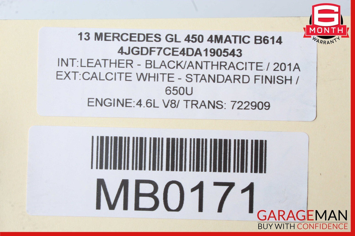 12-19 Mercedes X166 GL450 GLE350 Rear Right Passenger Side Lower Control Arm OEM