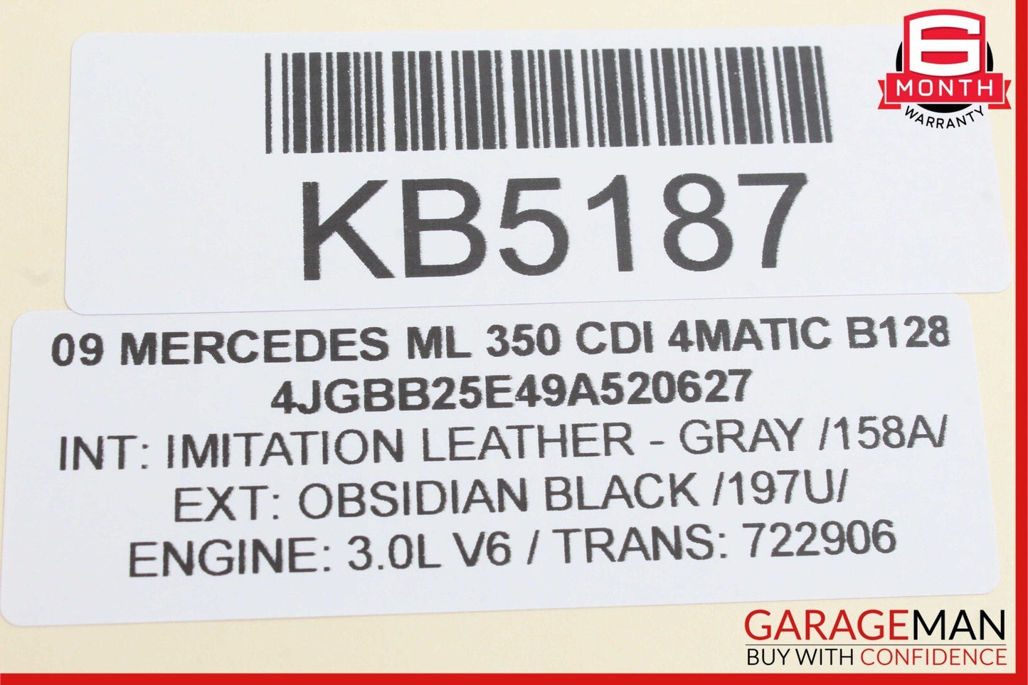 06-11 Mercedes X164 GL550 ML350 ML63 AMG Headlight Control Switch Module Black