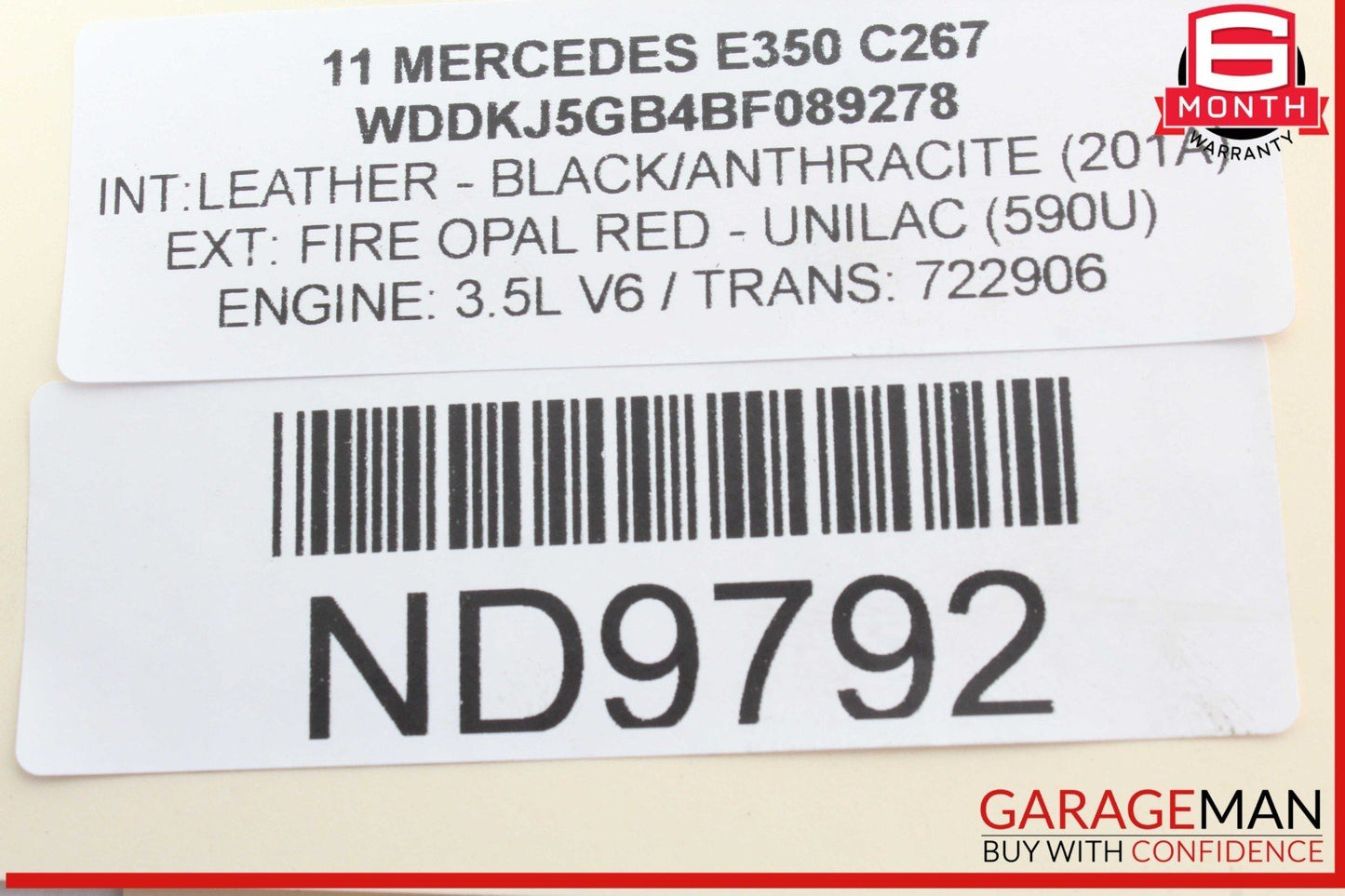 08-17 Mercedes W212 E350 Rear Left or Right Side Lower Control Arm OEM