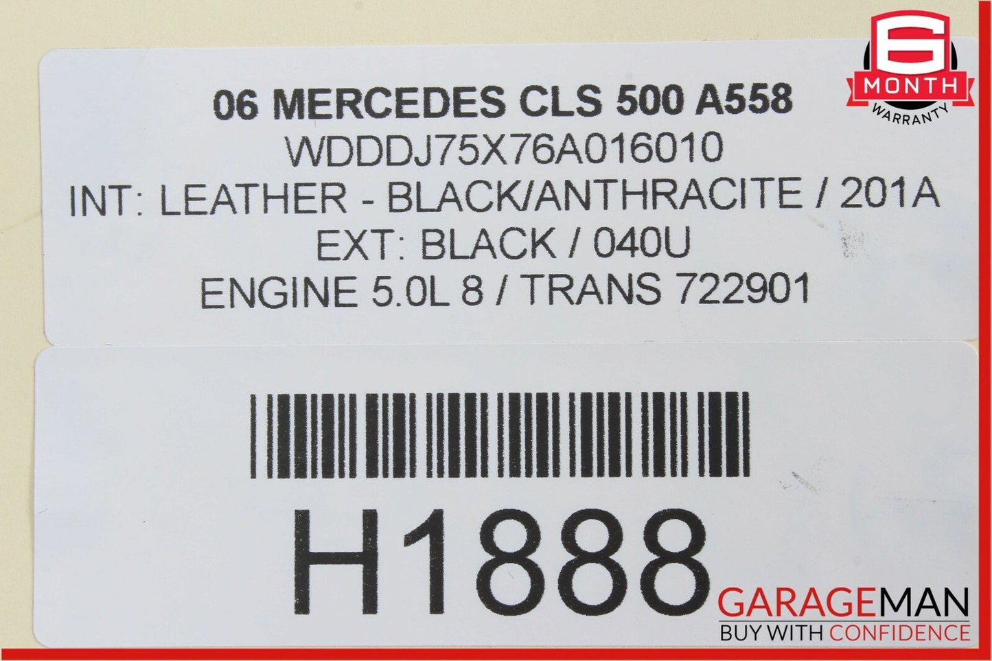 06-11 Mercedes W219 CLS500 Dash Glovebox Storage Tray Compartment Assembly Black