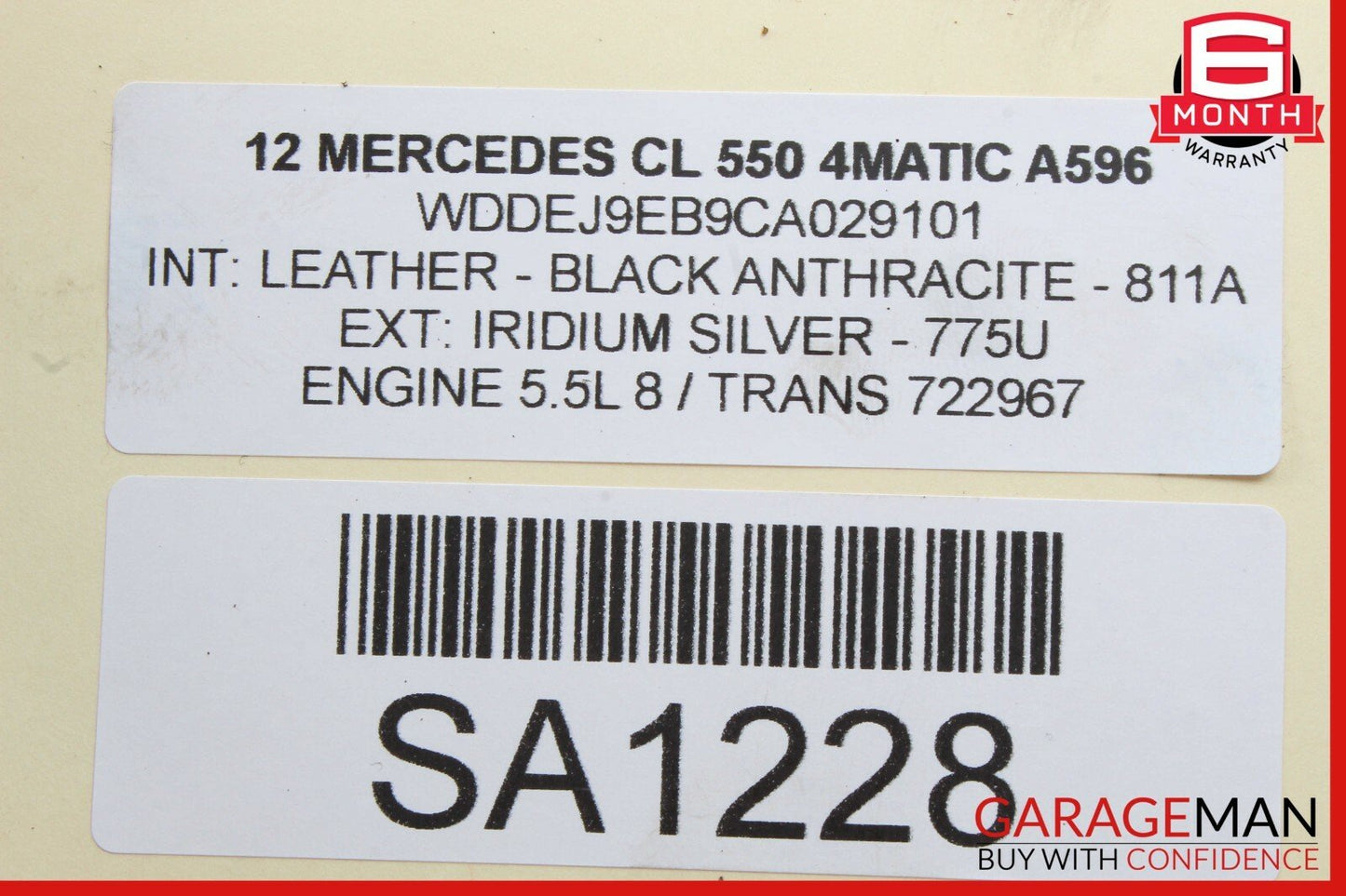 07-14 Mercedes W216 CL550 CL600 Front Right Seat Adjustment Motor Set of 4 Pc