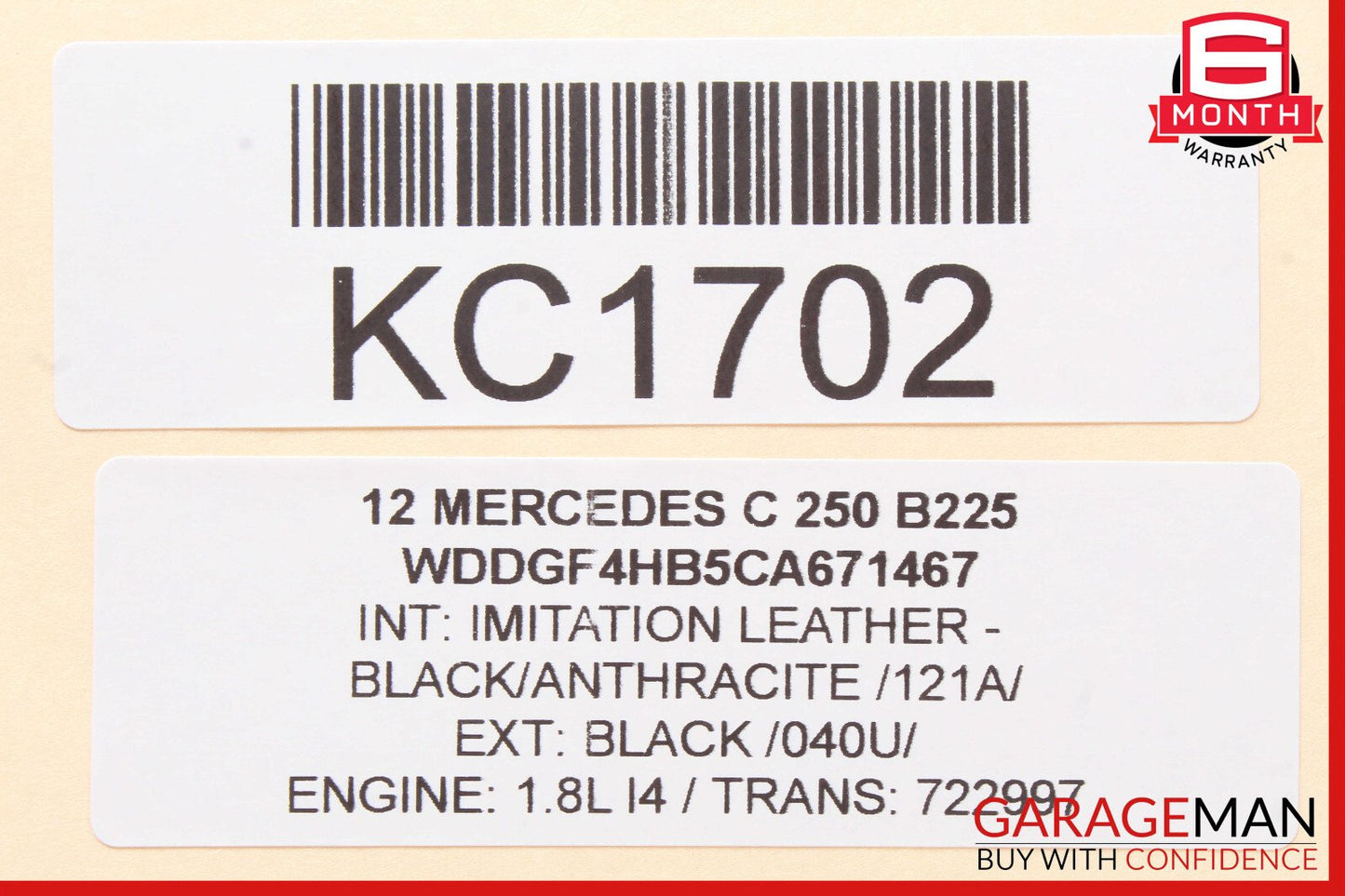 08-18 Mercedes W204 C250 C350 GLK350 Rear Right Side Door Control Module OEM