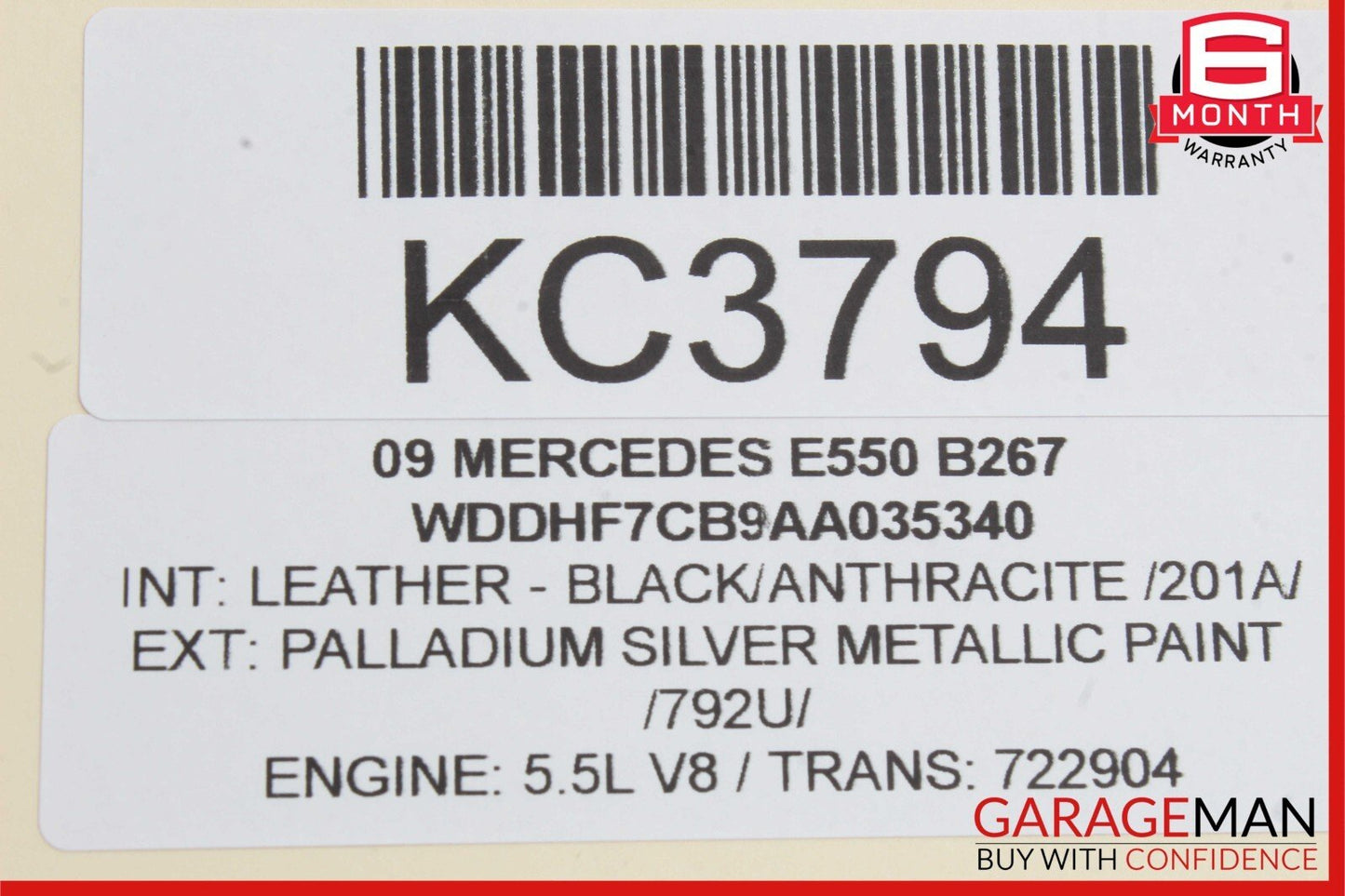 08-18 Mercedes W212 E550 C300 C350 Rear Right Side Door Control Module Unit OEM