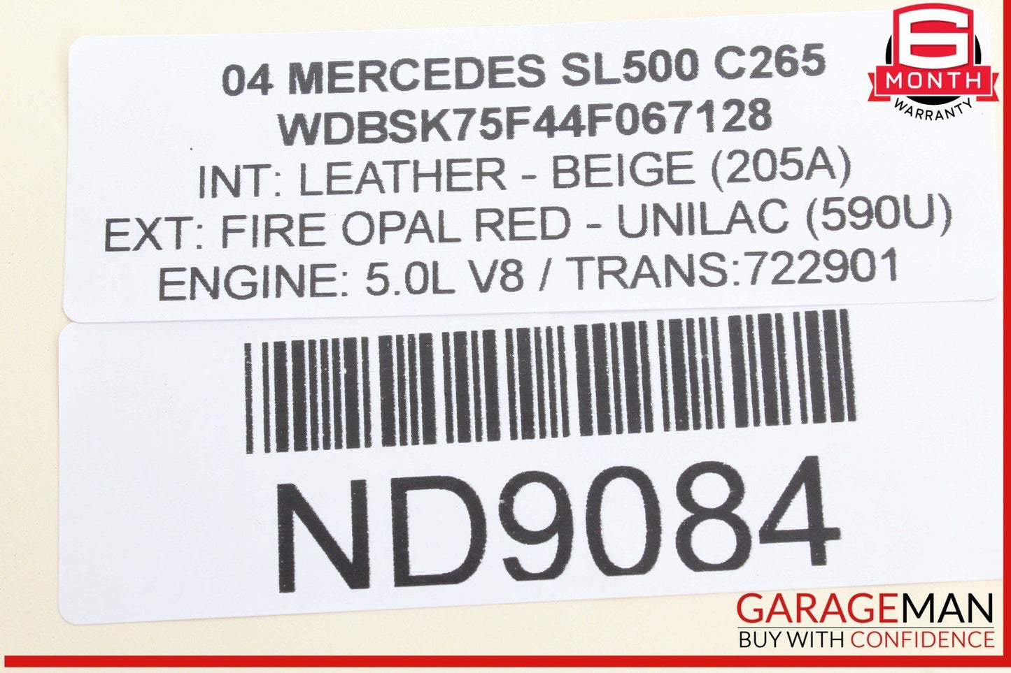 03-04 Mercedes R230 SL500 SL600 SL55 AMG Amplifier Amp Bose Audio Sound OEM