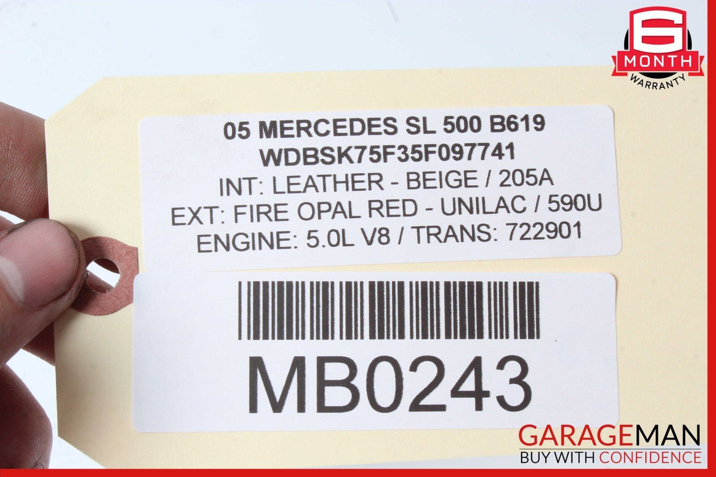 03-12 Mercedes R230 SL500 SL550 SL65 AMG Rear SAM Fuse Box Relay Module OEM