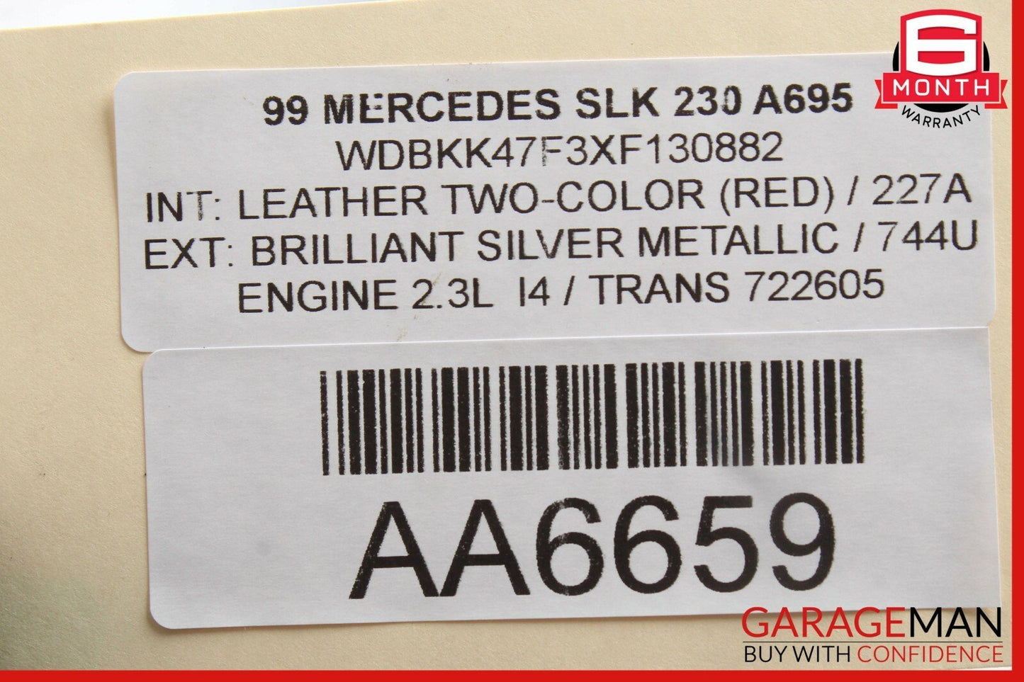 97-04 Mercedes R170 SLK230 SLK320 Rear Suspension Lower Thrust Control Arm
