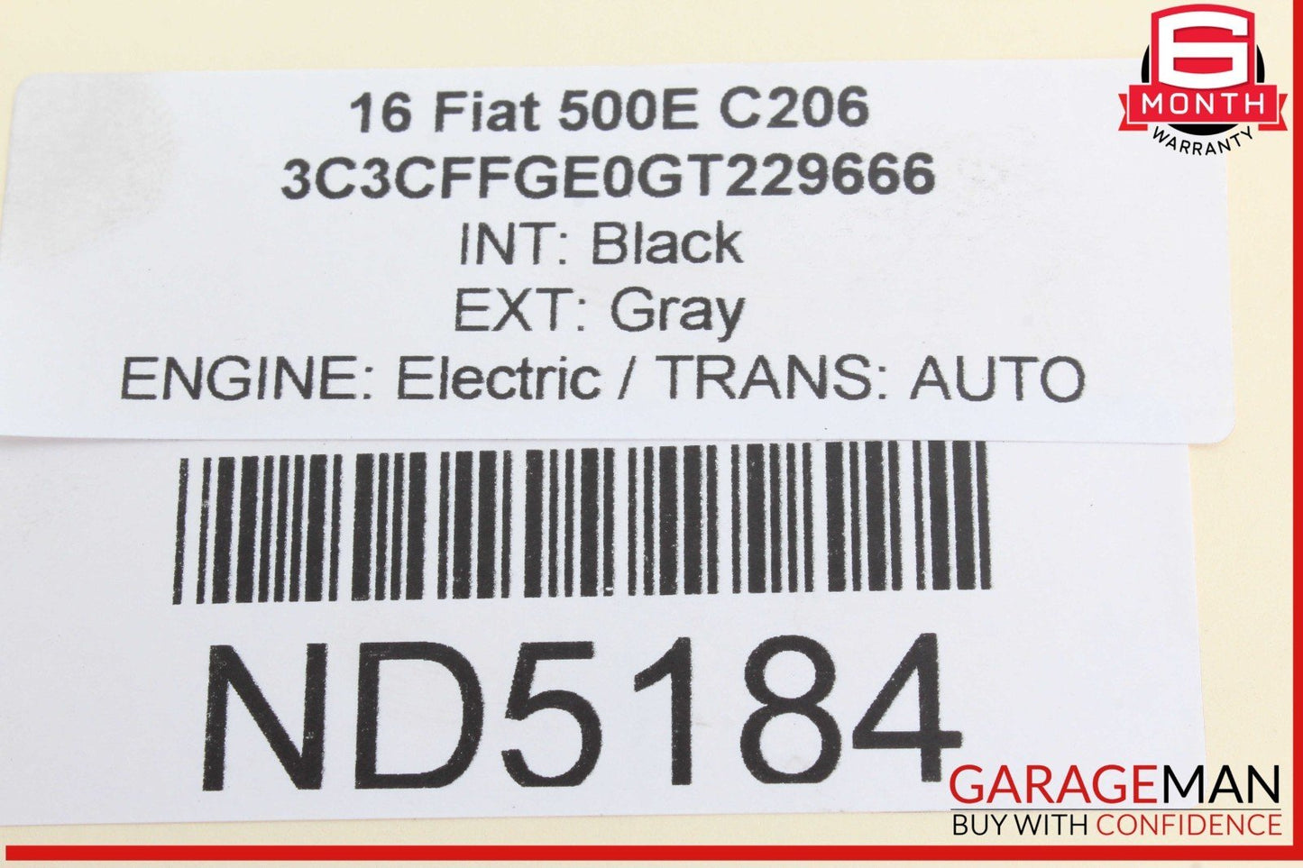 12-19 Fiat 500E Front Windshield Wiper Motor Linkage Transmission 68093043AA OEM