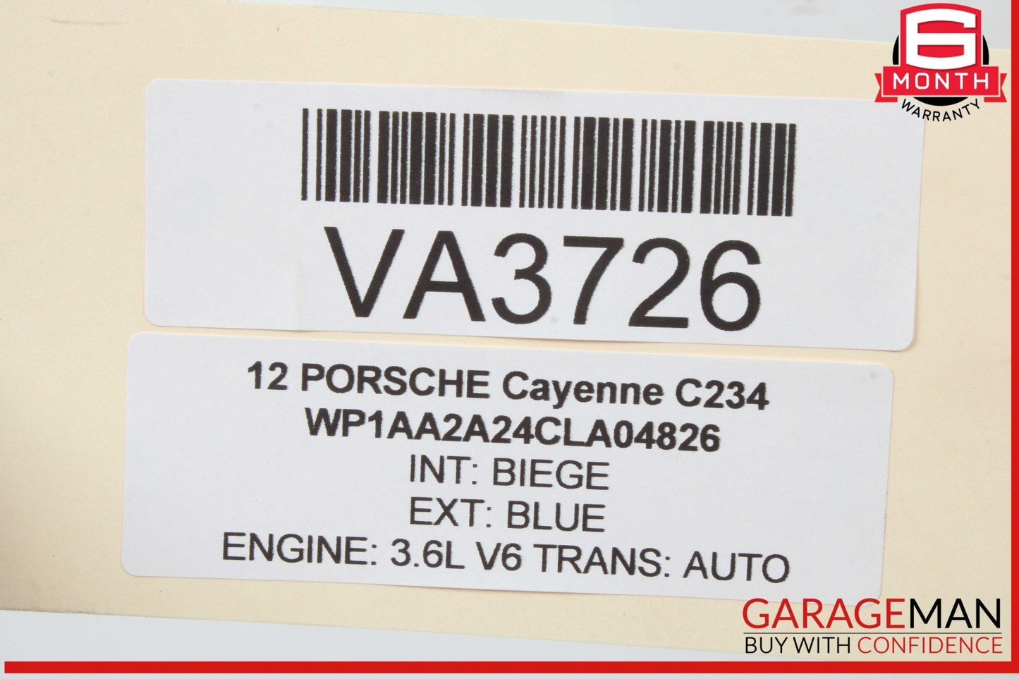 11-18 Porsche Cayenne 958 Rear Right or Left Side Axle CV Shaft 7P0501201D OEM