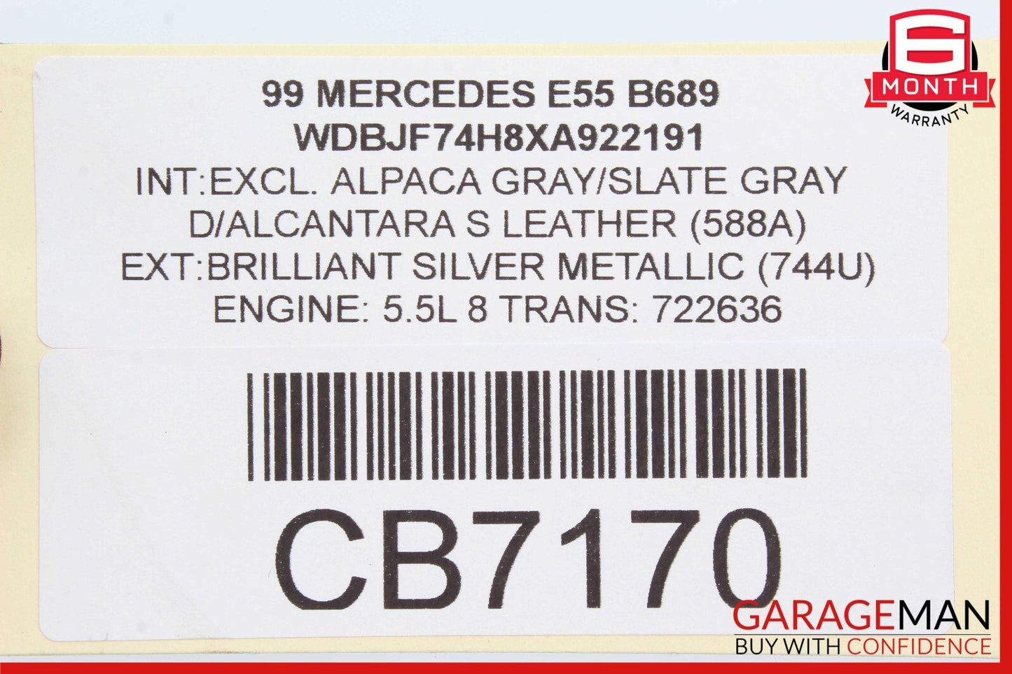96-02 Mercedes W210 E55 AMG E300 Rear Right / Left Upper Forward Control Arm OEM