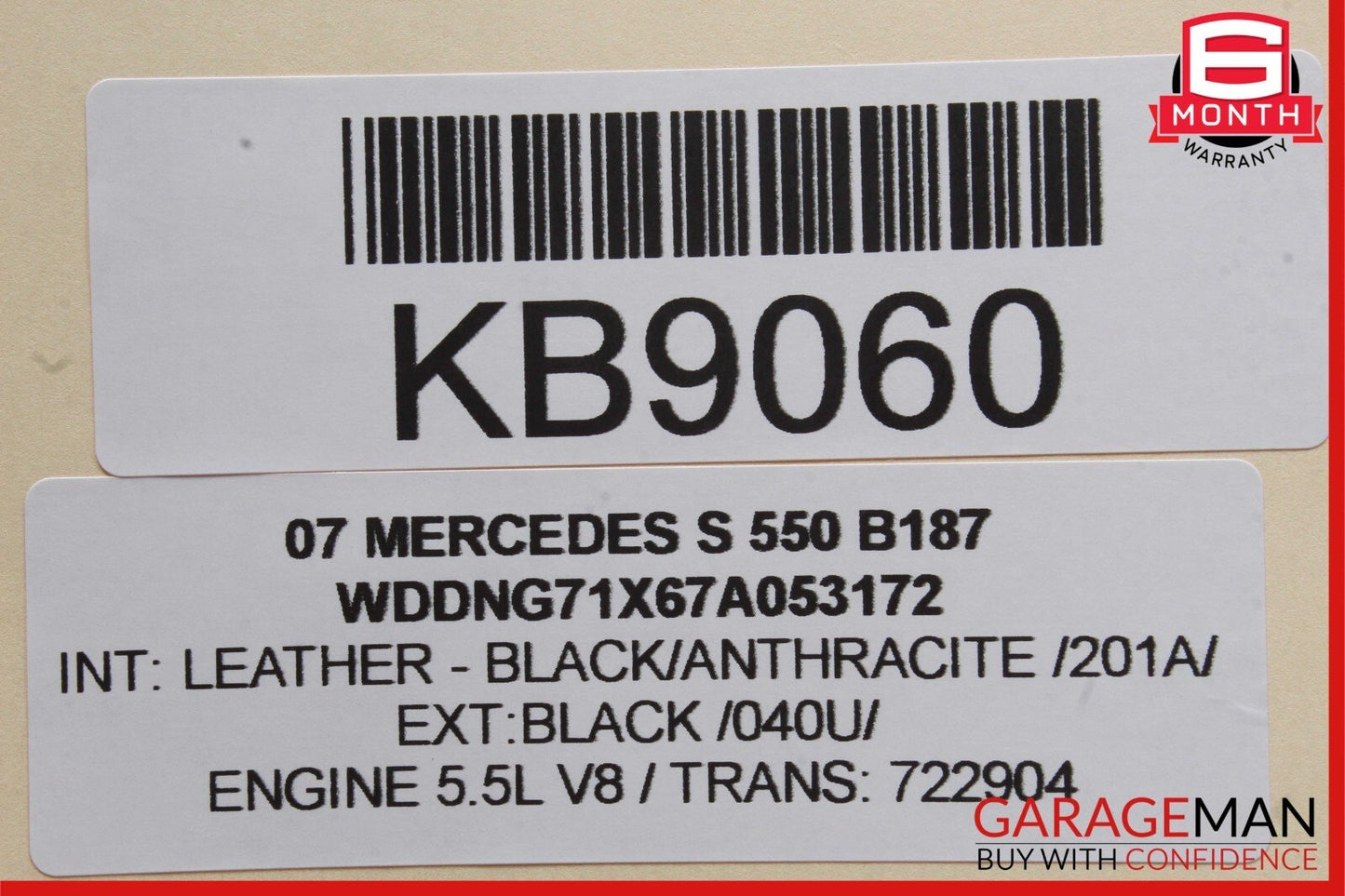 07-13 Mercedes W221 S550 CL550 Sunroof Sun Roof Slide Motor 2219066000 OEM