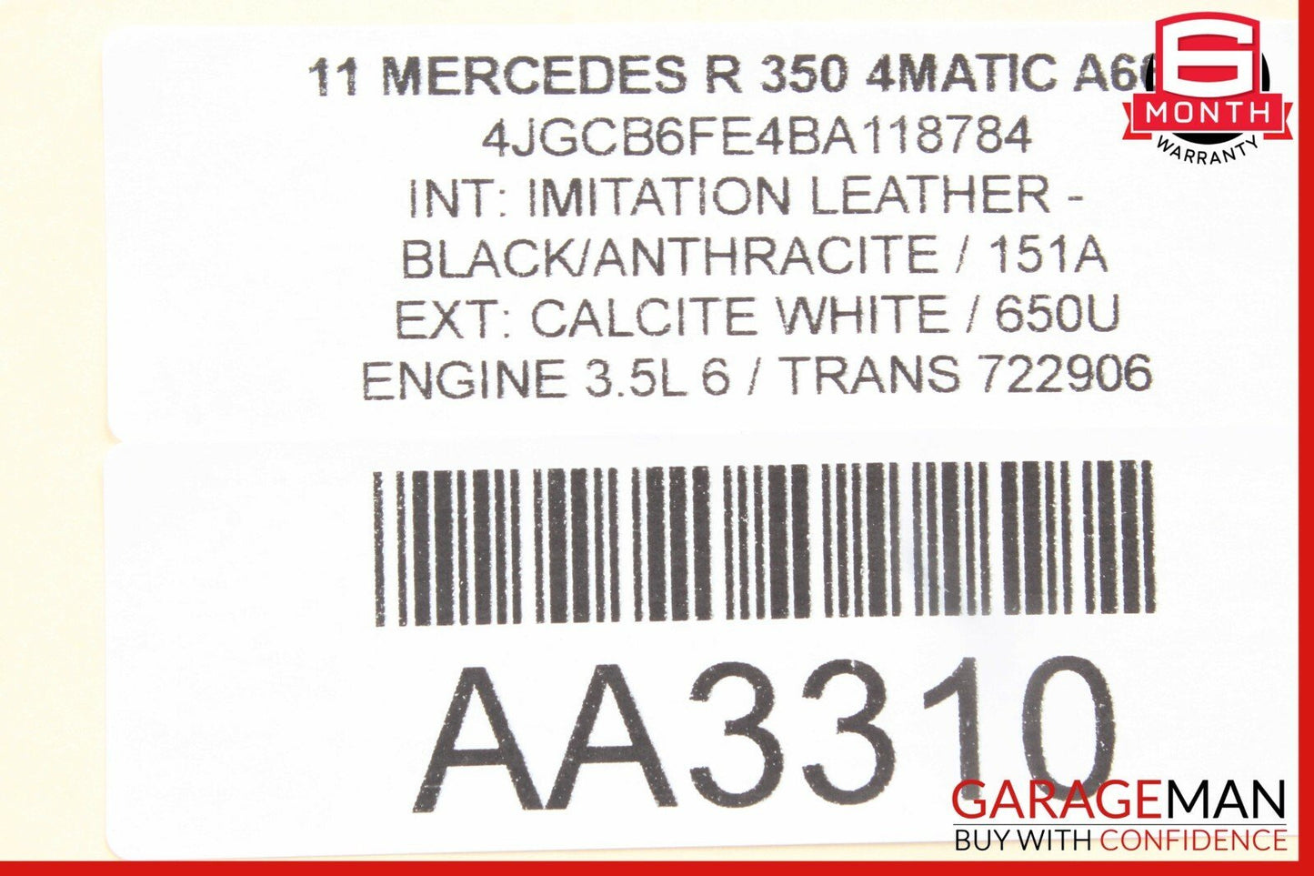 10-13 Mercedes W251 R350 GL450 Front Right Bumper Daytime Running Light Lamp OEM