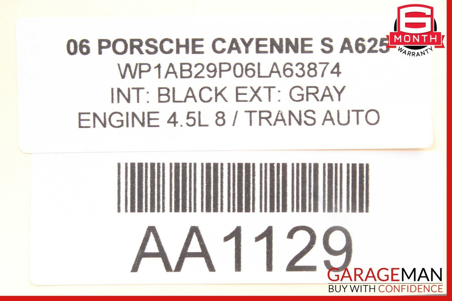 03-10 Porsche Cayenne 955 957 Rear Left Side Door Window Regulator Motor OEM
