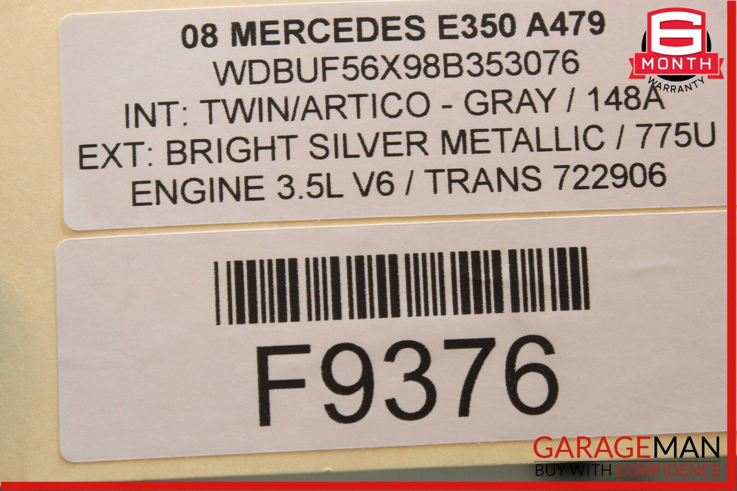 03-08 Mercedes E350 CLS550 GL450 CL600 Sirius Satellite Radio Receiver OEM