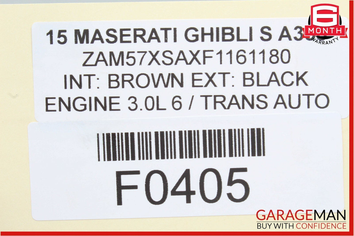14-17 Maserati Ghibli Horn Alarm Siren w/ Mounting Bracket 6700017230 OEM