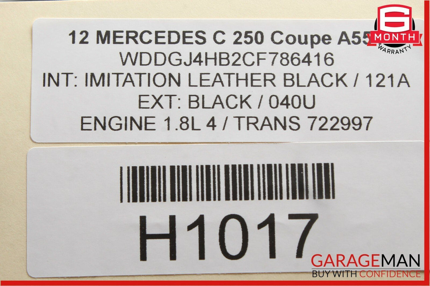 08-14 Mercedes W204 C250 Rear Left / Right Sway Bar Stabilizer Tie Rod Link