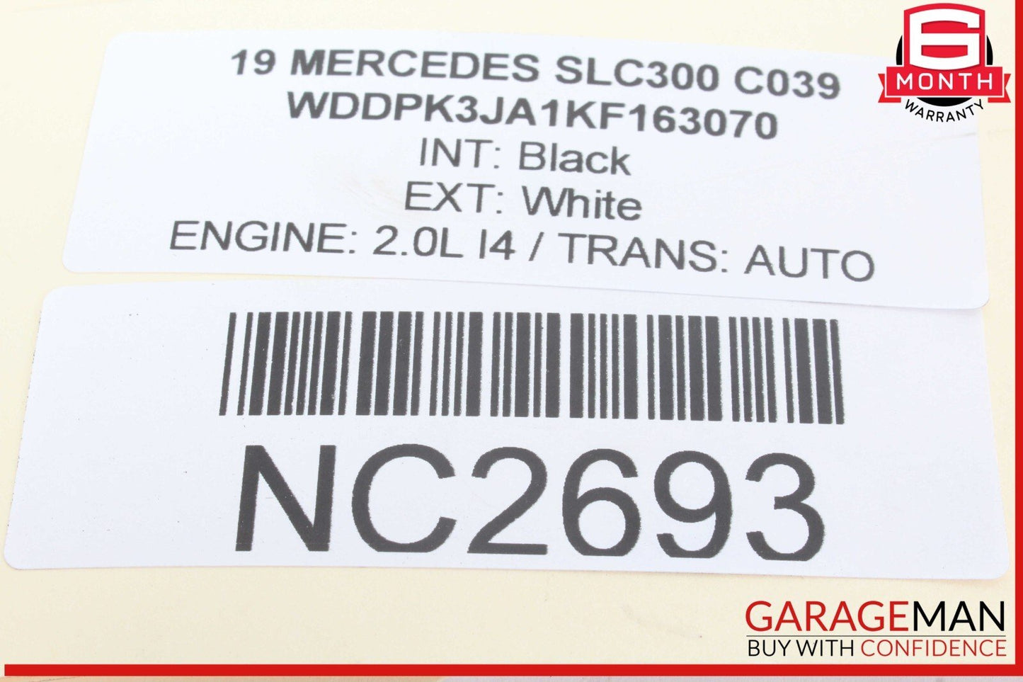 17-20 Mercedes R172 SLC300 SLC43 AMG Rear Left or Right Side CV Axle Shaft OEM