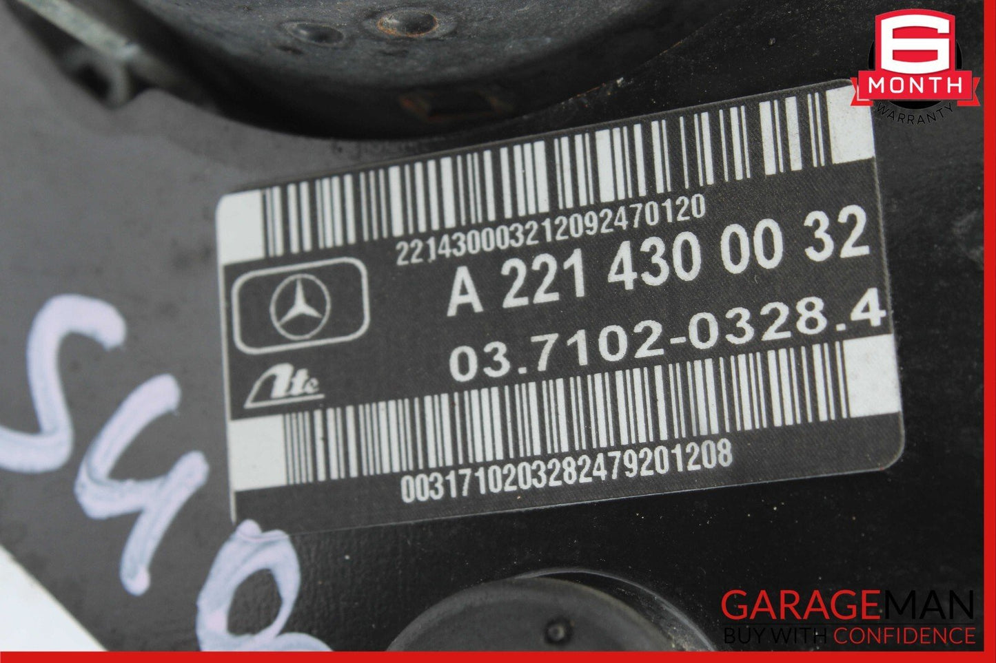 10-13 Mercedes W221 S400 Hybrid Vacuum Pump Module Unit 2214300032 OEM