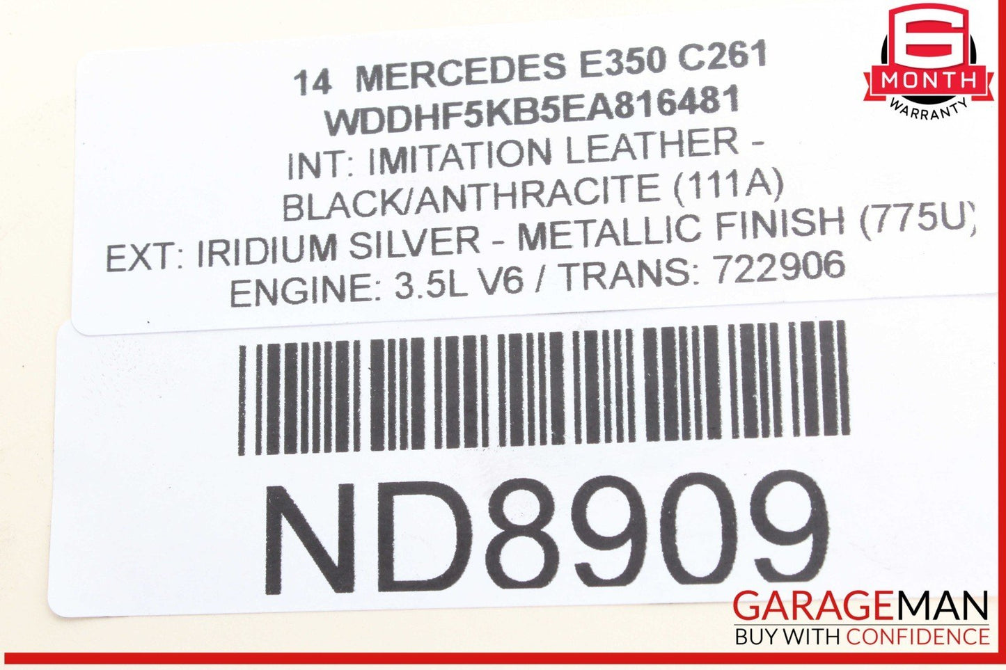 08-17 Mercedes W212 E350 C250 Front Right Passenger Upper Control Arm RWD OEM