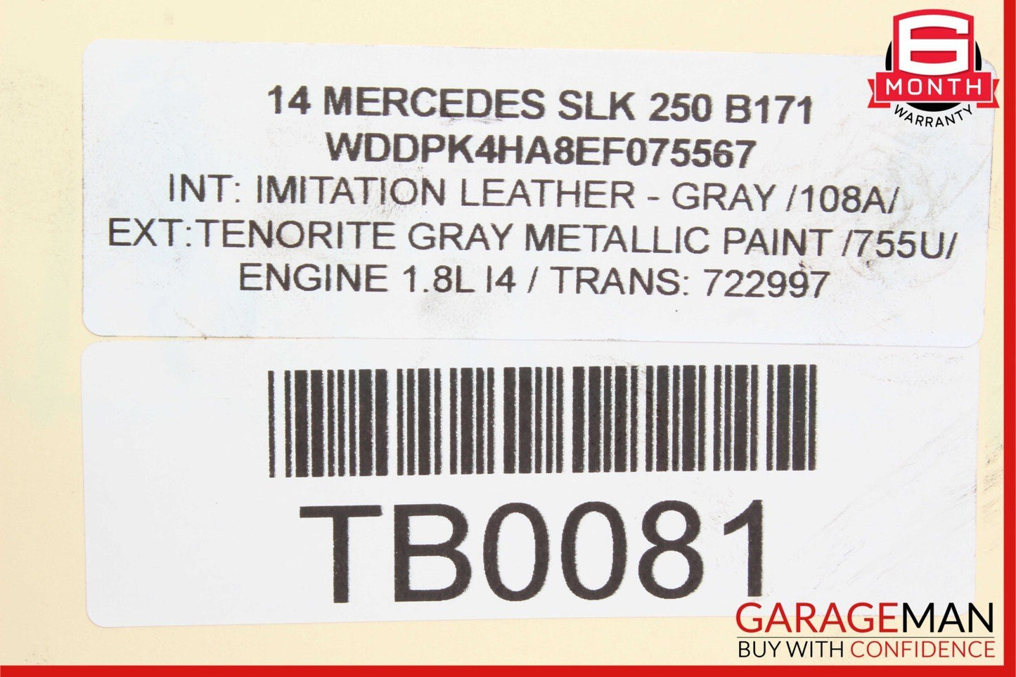 12-20 Mercedes R172 SLK250 SLC300 Rear Right Side Spindle Knuckle Hub Bearing